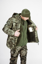 Тактична військова куртка Бушлат зимовий SoftShell Піксель ЗСУ 46 розмір Козак - зображення 1