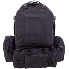 Рюкзак тактический с подсумками, рейдовый военный SP-Sport ZK-5504 55л Черный - изображение 2