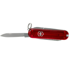 Складной швейцарский нож Victorinox Vx06223.T Classic SD 7 функций 58 мм красный-полупрозрачный - изображение 4