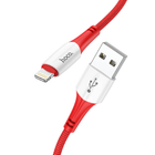 Кабель для зарядки HOCO X70 Ferry charging data cable Lightning - USB 1м 2.4A Красный