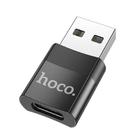 Перехідник HOCO USB to Type-C UA17 3A USB2.0 black