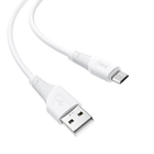 Кабель для зарядки і передачі даних HOCO X58 USB - Micro USB Airy 2.4A 1м Білий