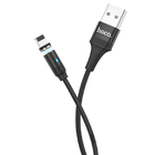 Кабель HOCO Lightning магнітний Fresh LED U76 2.4A 1.2m 5В black