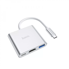 USB-Хаб Hoco HB14 Easy Use Type-C to USB3.0/HDMI/PD 67Вт silver