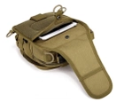 Сумка-рюкзак тактическая военная через плечо Protector Plus X202 система Molle 5л wolf brown - изображение 4