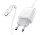 Адаптер мережний HOCO Type-C cable Glorious single port charger set C72Q 1USB QC3.0/FCP/AFC 3A 18W white