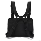 Тактическая сумка нагрудная военная Tactical chest bag D009 черный - изображение 4