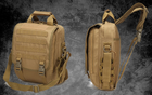 Сумка-рюкзак TacticBag A28 пісочна тактична 30 л пісочна - зображення 6
