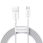 Кабель для зарядки и передачи данных BASEUS Superior Series Fast Charging, Micro USB, 2 м, 2A, 480Mbps, White (CAMYS-A02)
