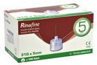 Голки для інсулінових шприц ручок Rinafine/Рінафайн 5 мм (31G x 0,25 мм) - зображення 1
