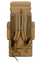 Рюкзак тактический раздвижной MHZ K1006 песочный, 70-85 л - изображение 4