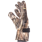 Камуфляжні тактичні рукавички на хутрі теплі зимові, рукавички багатоцільові, для полювання та риболовлі рукавички спінінгіста Розмір L BC-9222 - зображення 6