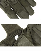 Тактичні рукавички зимові BlackHawk розмір XL. Зелені - зображення 2