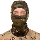 Балаклава тактическая военная подшлемник хомут шарф Камуфляж Digital Woodland ZK-5 - изображение 3