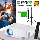 Мультимедийный светодиодный проектор WiFi XPro XPC80UP Android 6.0, HD 720p, 2200Лм, 1G RAM/8G ROM, с динамиком, портативный домашний кинотеатр + Штатив 2м