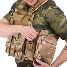 Разгрузочный жилет универсальный, разгрузка тактическая на 6 карманов Military Rangers ZK-5517 камуфляж - изображение 6