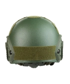 Баллистическая шлем-каска Fast цвета олива стандарта NATO (NIJ 3A) M/L - изображение 4