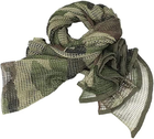 Камуфляжна сітка-шарф LOOGU з тактичної сітчастої сітки для військових зелений