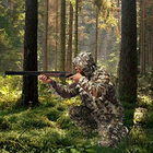 Маскировочный костюм кикимора, маскировка для охоты осень Снайперский костюм - изображение 3