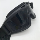 Балістичні окуляри зі змінними лінзами чорні - зображення 4