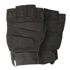 Перчатки тактические короткие Han-Wild HW72 Black XL мужские без пальцев с защитными вставками taktical TR_9874-42465 - изображение 1