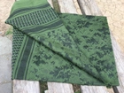 Шемаг військовий оливково-чорний тактичний шарф куфія бавовна 110х110 см - зображення 3