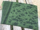 Шемаг військовий оливково-чорний тактичний шарф куфія бавовна 110х110 см - зображення 4
