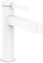 Смеситель для умывальника Hansgrohe Finoris 110 с донным клапаном push-open белый матовый 76020700