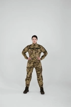 Тактична жіноча військова форма комплект костюм, (Кітель + Штани), Камуфляж: Піксель ЗСУ ММ-14, Розмір: L - зображення 5