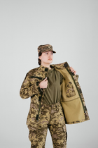 Тактическая женская военная форма комплект костюм, ( Китель + Штаны ), Камуфляж: Пиксель ВСУ ММ-14 , Размер: M - изображение 4