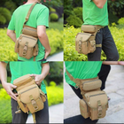 Набедренная сумка бедровка мужская зеленый - изображение 2