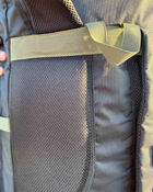 Рюкзак тактический военный 100 литров из влагоотталкивающей ткани хаки - изображение 8