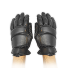 Рукавички зимові тактичні шкіри на флісовій підкладці GlovesUA мод.312-б Чорний 10,5 - зображення 4