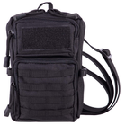 Компактная тактическая сумка через плечо SILVER KNIGHT Военная 17 x 11 x 4,5 см Оксфорд Черный (TY-231) - изображение 3