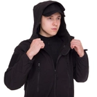 Флисовая куртка тактическая мужская военная Куртка на флисе с капюшоном TACTICAL Черный (5707) XXL - изображение 3