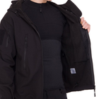 Флисовая куртка тактическая мужская военная Куртка на флисе с капюшоном TACTICAL Черный (5707) XXL - изображение 6