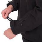 Флисовая куртка тактическая мужская военная Куртка на флисе с капюшоном TACTICAL Черный (5707) XXL - изображение 7