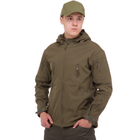 Флисовая куртка тактическая мужская военная Куртка на флисе с капюшоном TACTICAL Оливковый (5707) L - изображение 1