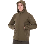 Флисовая куртка тактическая мужская военная Куртка на флисе с капюшоном TACTICAL Оливковый (5707) L - изображение 3