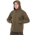 Флисовая куртка тактическая мужская военная Куртка на флисе с капюшоном TACTICAL Оливковый (5707) XXL - изображение 3