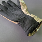 Чоловічі рукавички зимові тактичні для зимової риболовлі полювання на флісі Tactical Камуфляж ліс (9229) - зображення 4