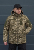 Куртка зимняя тактическая на молнии с капюшоном XS gaubica pixel - изображение 1