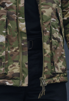 Куртка тактична зимова на блискавці з капюшоном L multicam - зображення 9