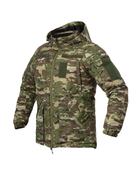 Куртка тактична зимова на блискавці з капюшоном M multicam - зображення 4