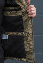 Куртка зимняя тактическая на молнии с капюшоном XXL gaubica pixel - изображение 12