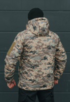 Куртка тактична зимова на блискавці з капюшоном XS pixel2 - зображення 2
