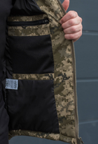 Куртка тактична зимова на блискавці з капюшоном S gaubica pixel - зображення 12