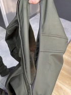 Куртка тактична, Softshell, колір Олива, розмір XL, демісезонна флісова куртка для військових Софтшел - зображення 6