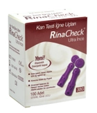 Ланцеты медицинские одноразовые для прокола пальца Rina Check (100 шт.) - изображение 1