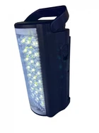 Фонарь туристический ручной аккумуляторный переносной светодиодный Fujita Power Bank LED 220V с повер банком Синий
